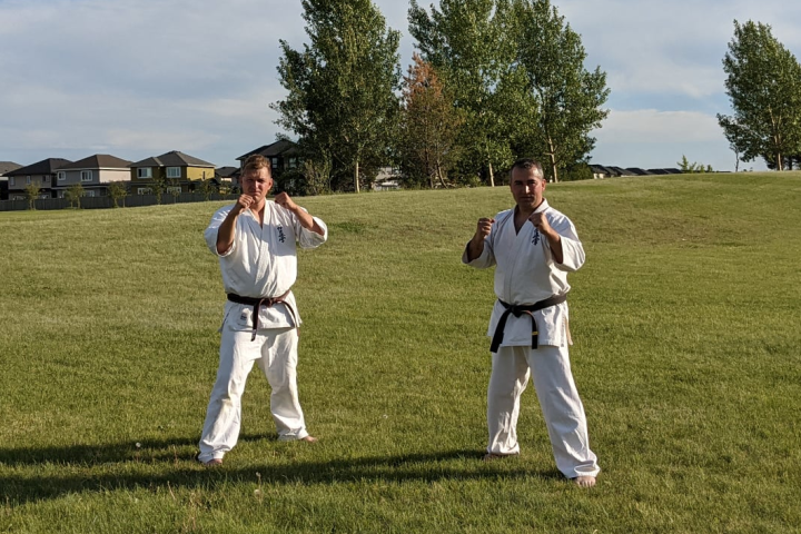 Jared Knapp and Ion Durbaca at Friendly Eagle Karate