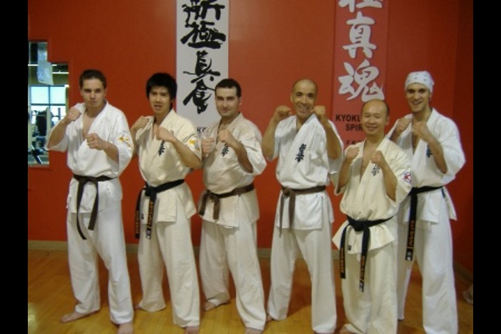 Group photo at Ohan Brothers Dojo shodan ceremony